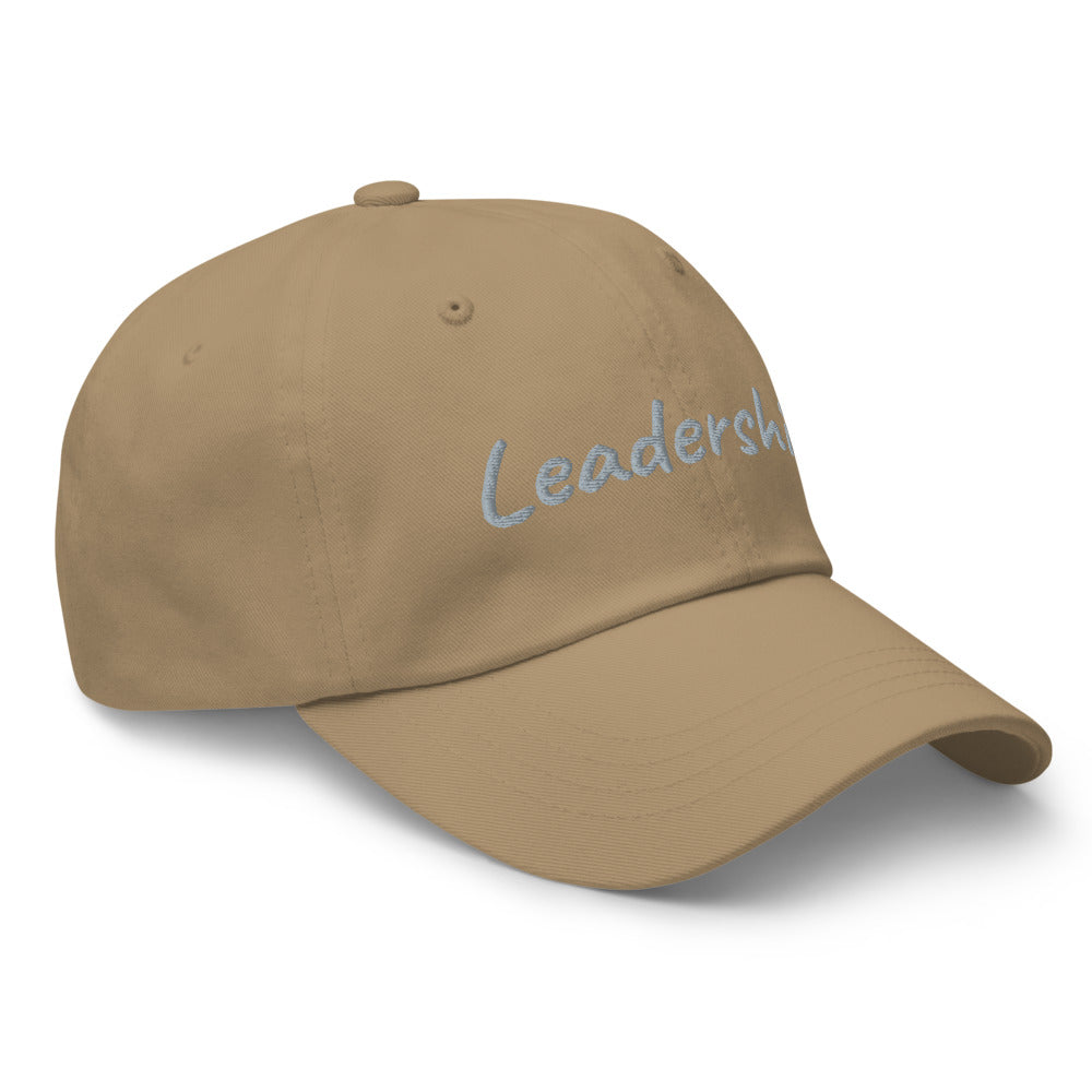 Leadership In Silver Embroidery On Classic Dad Hat