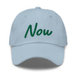 Now In Emerald Embroidery On Classic Dad Hat