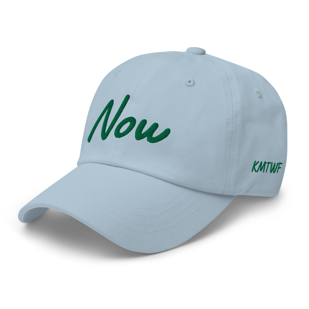 Now In Emerald Embroidery On Classic Dad Hat