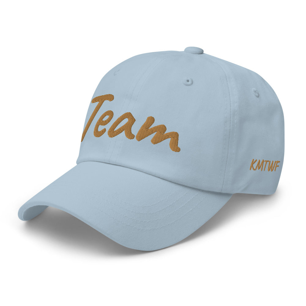 Team In Celluloid Embroidery On Classic Dad Hat