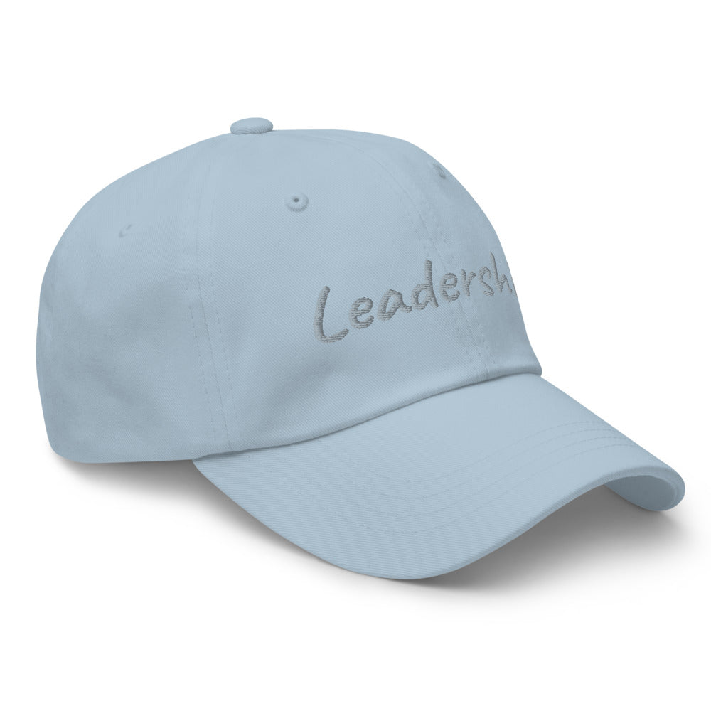 Leadership In Silver Embroidery On Classic Dad Hat