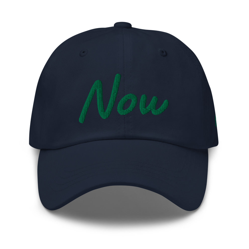 Now In Emerald Embroidery On Classic Dad Hat
