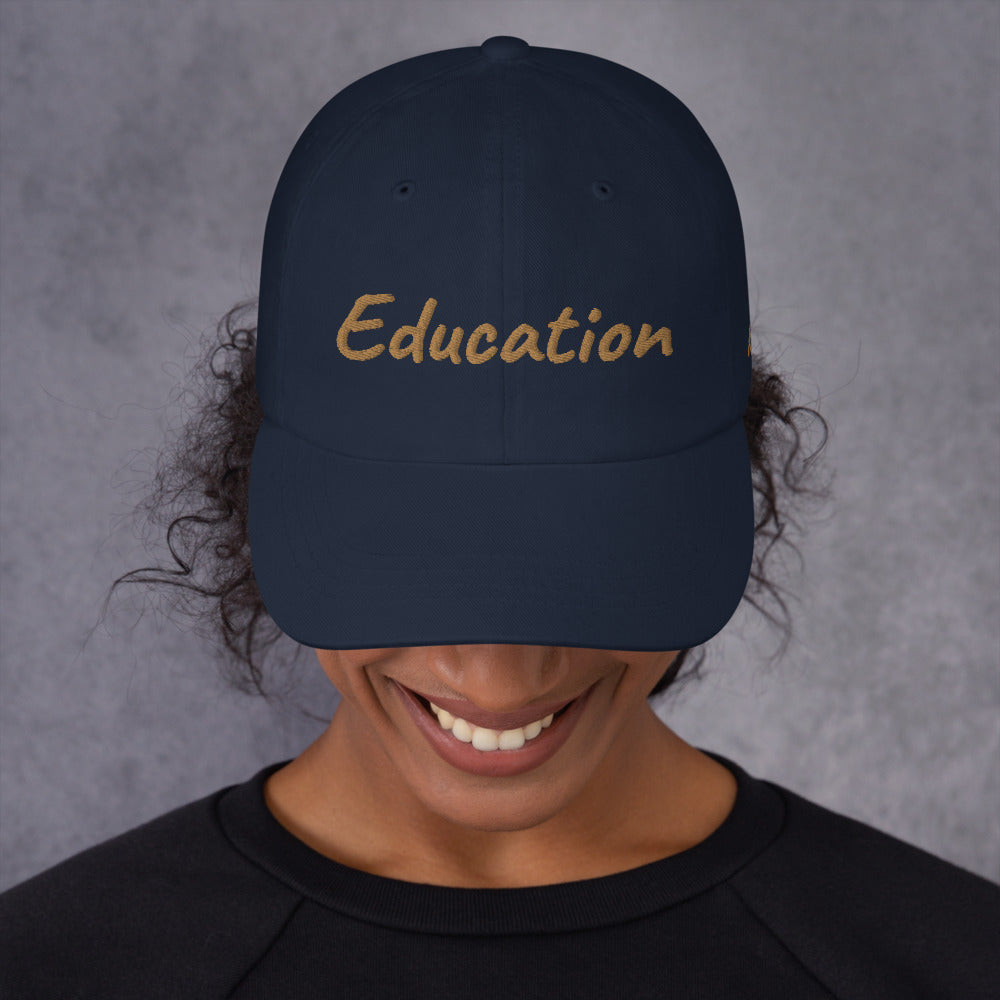 Education In Copper Embroidery On Classic Dad Hat