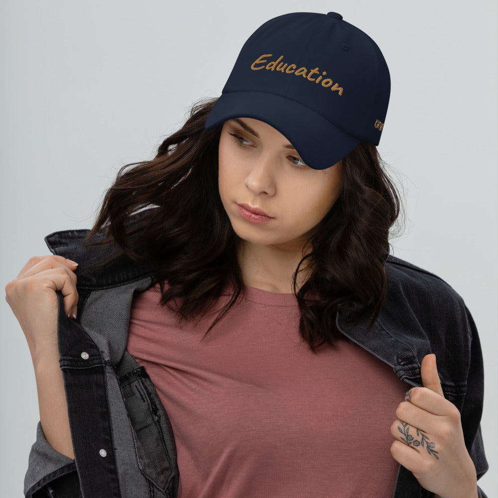 Education In Copper Embroidery On Classic Dad Hat