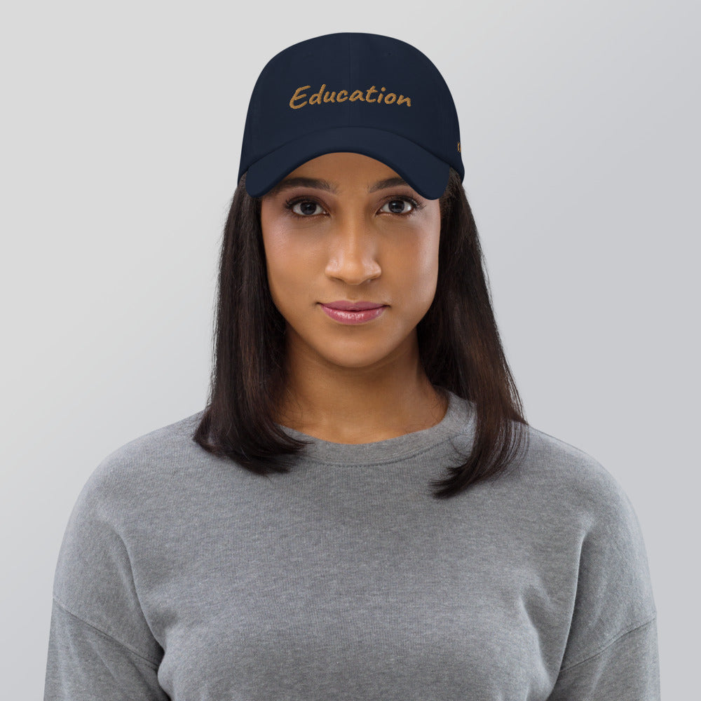 Education In Copper Embroidery On Classic Dad Hat