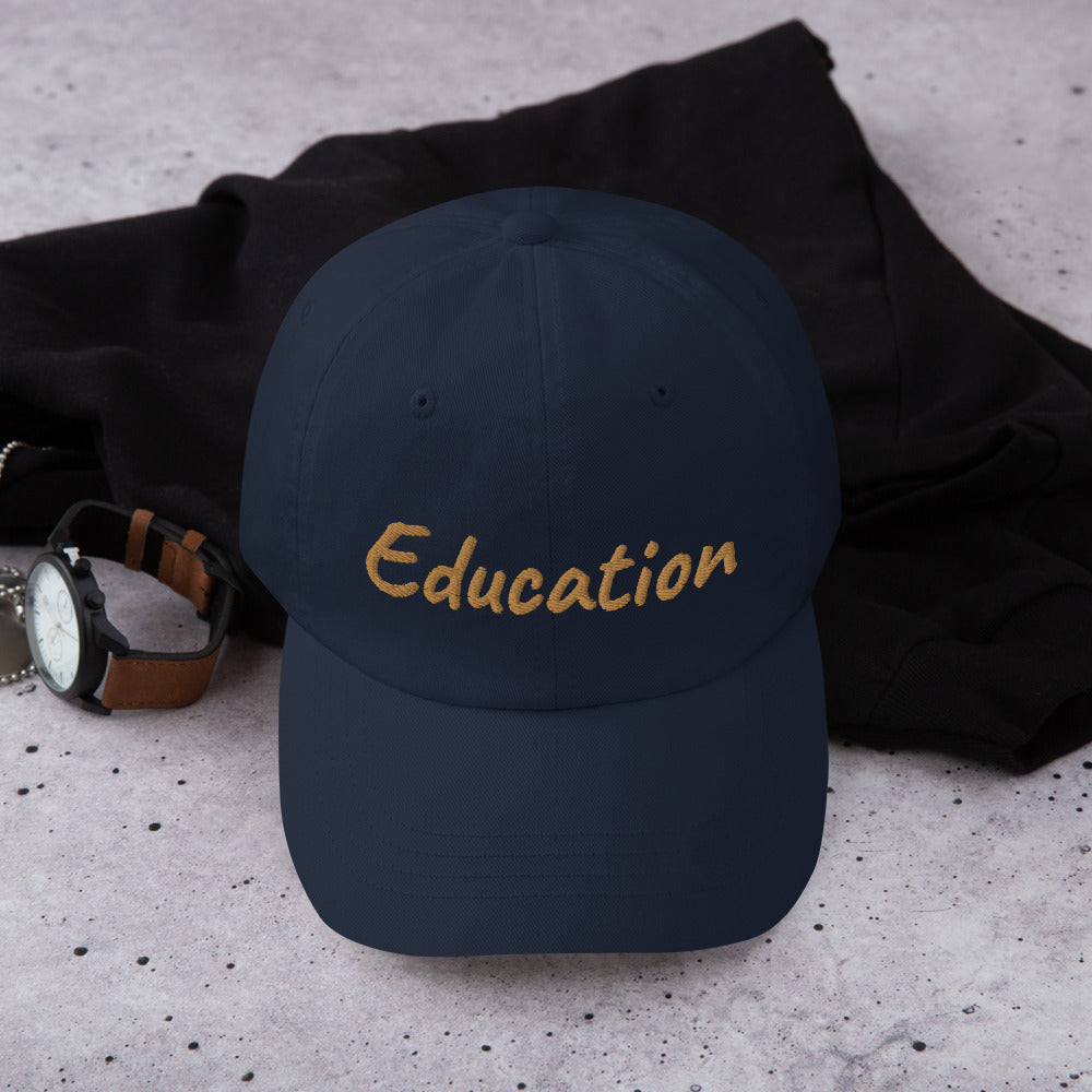 Education In Copper Embroidery On Classic Dad Hat