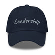 Leadership In Silver Embroidery On Classic Dad Hat