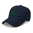 Now In Emerald Embroidery On Classic Dad Hat