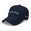 Leadership In Silver Embroidery On Classic Dad Hat