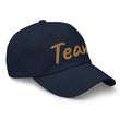 Team In Celluloid Embroidery On Classic Dad Hat