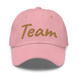Team In Celluloid Embroidery On Classic Dad Hat