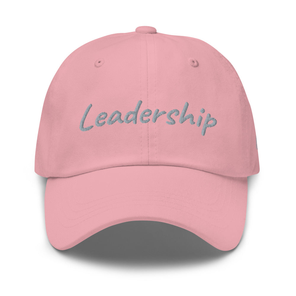 Leadership In Silver Embroidery On Classic Dad Hat