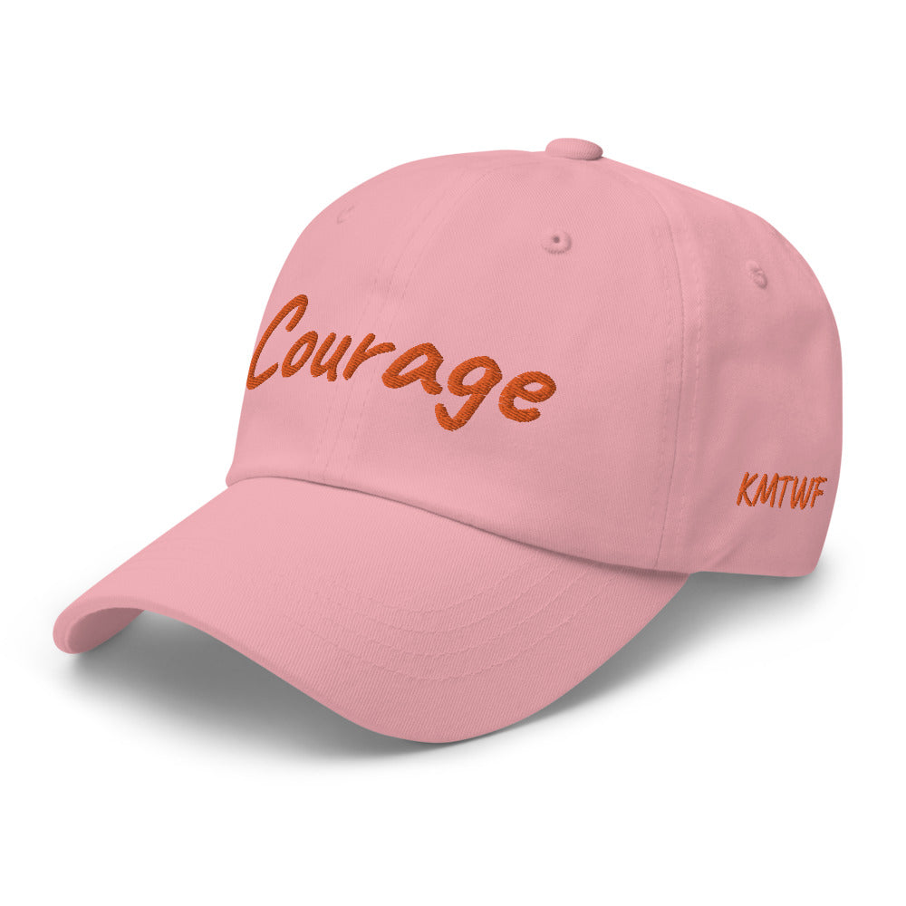 Courage In Amber Embroidery On Classic Dad Hat