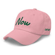 Now In Emerald Embroidery On Classic Dad Hat