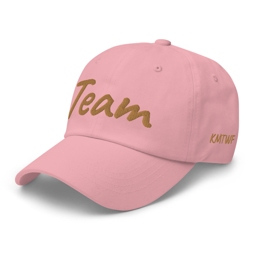 Team In Celluloid Embroidery On Classic Dad Hat