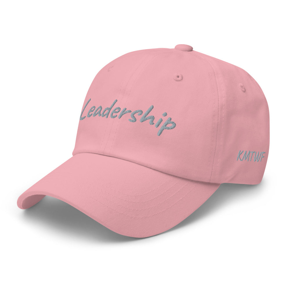 Leadership In Silver Embroidery On Classic Dad Hat