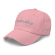 Leadership In Silver Embroidery On Classic Dad Hat