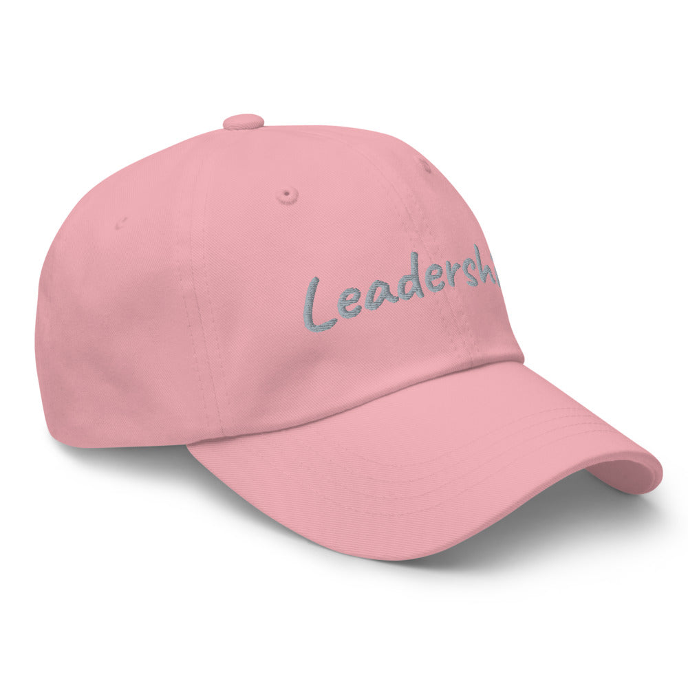 Leadership In Silver Embroidery On Classic Dad Hat