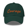 Courage In Amber Embroidery On Classic Dad Hat