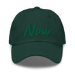Now In Emerald Embroidery On Classic Dad Hat