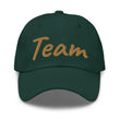 Team In Celluloid Embroidery On Classic Dad Hat