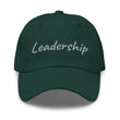 Leadership In Silver Embroidery On Classic Dad Hat