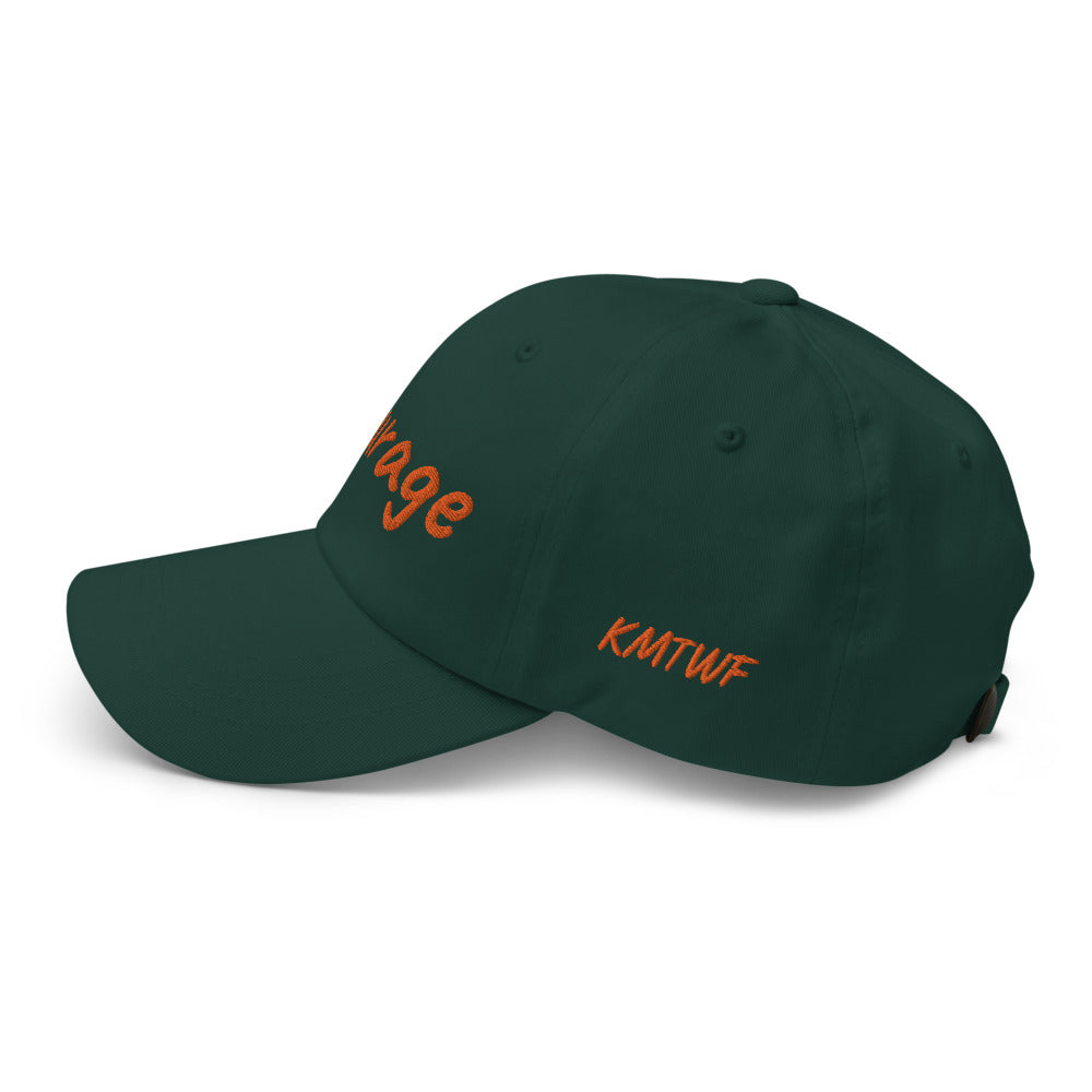 Courage In Amber Embroidery On Classic Dad Hat