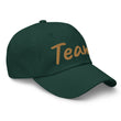 Team In Celluloid Embroidery On Classic Dad Hat