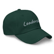 Leadership In Silver Embroidery On Classic Dad Hat