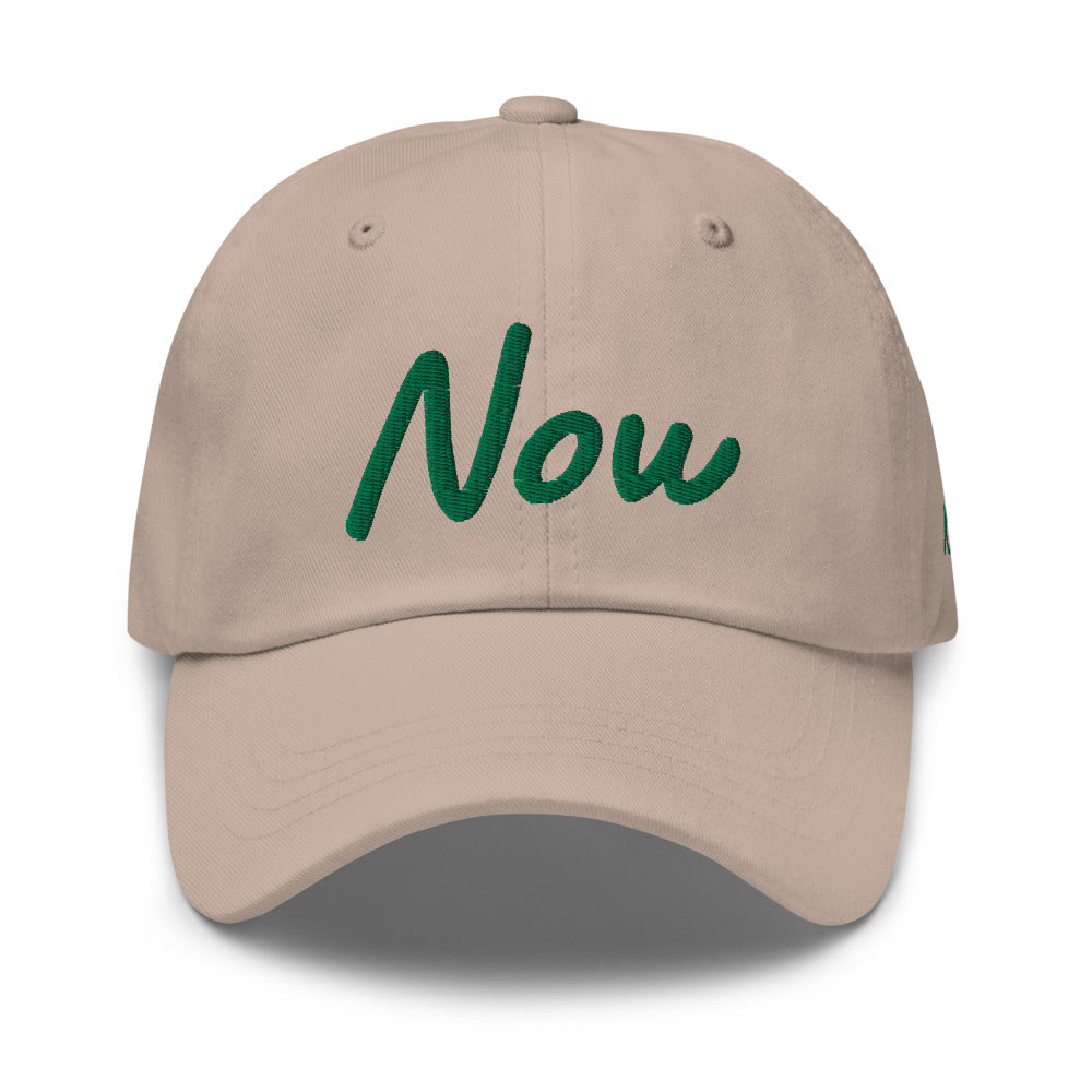 Now In Emerald Embroidery On Classic Dad Hat