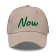 Now In Emerald Embroidery On Classic Dad Hat