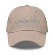 Leadership In Silver Embroidery On Classic Dad Hat