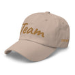 Team In Celluloid Embroidery On Classic Dad Hat