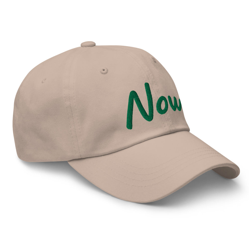 Now In Emerald Embroidery On Classic Dad Hat