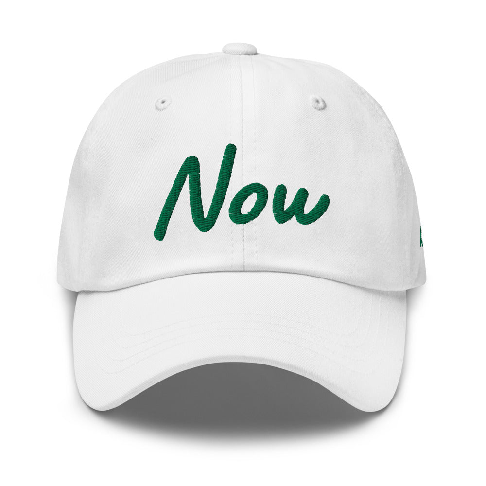 Now In Emerald Embroidery On Classic Dad Hat