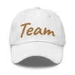 Team In Celluloid Embroidery On Classic Dad Hat