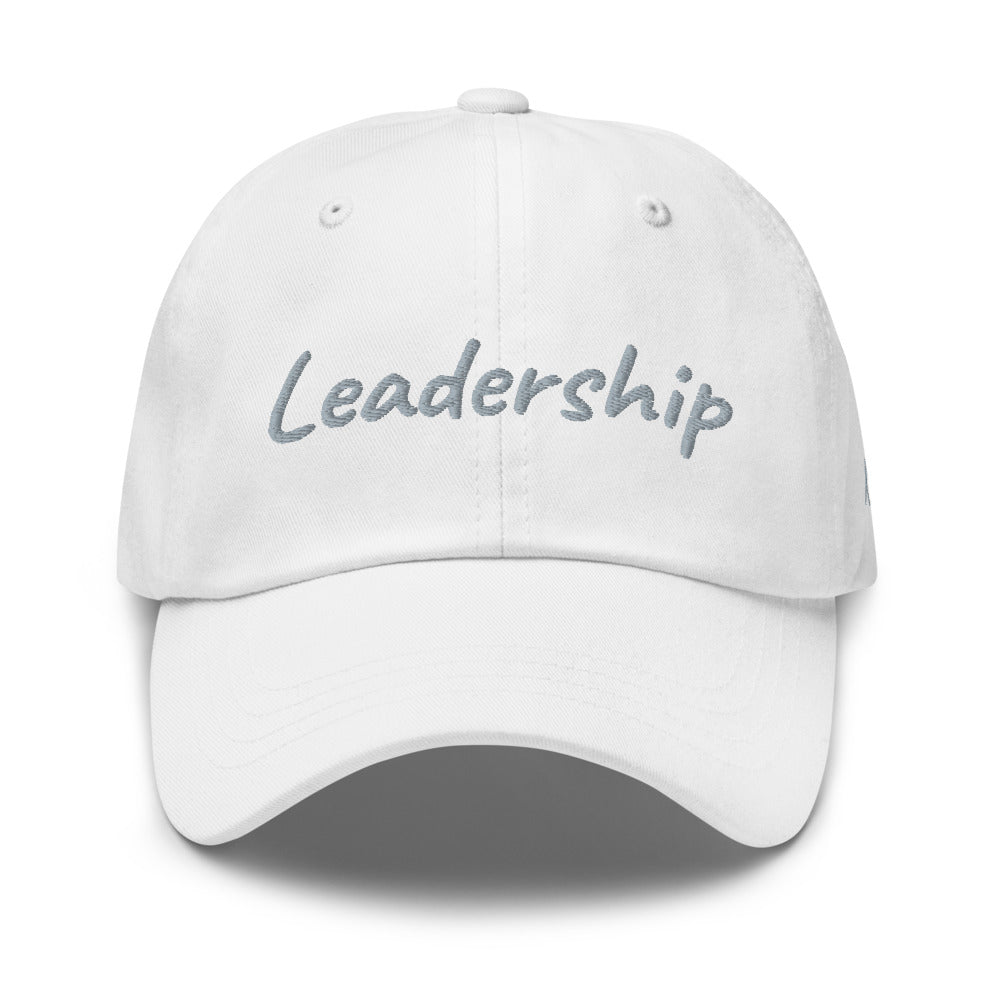 Leadership In Silver Embroidery On Classic Dad Hat