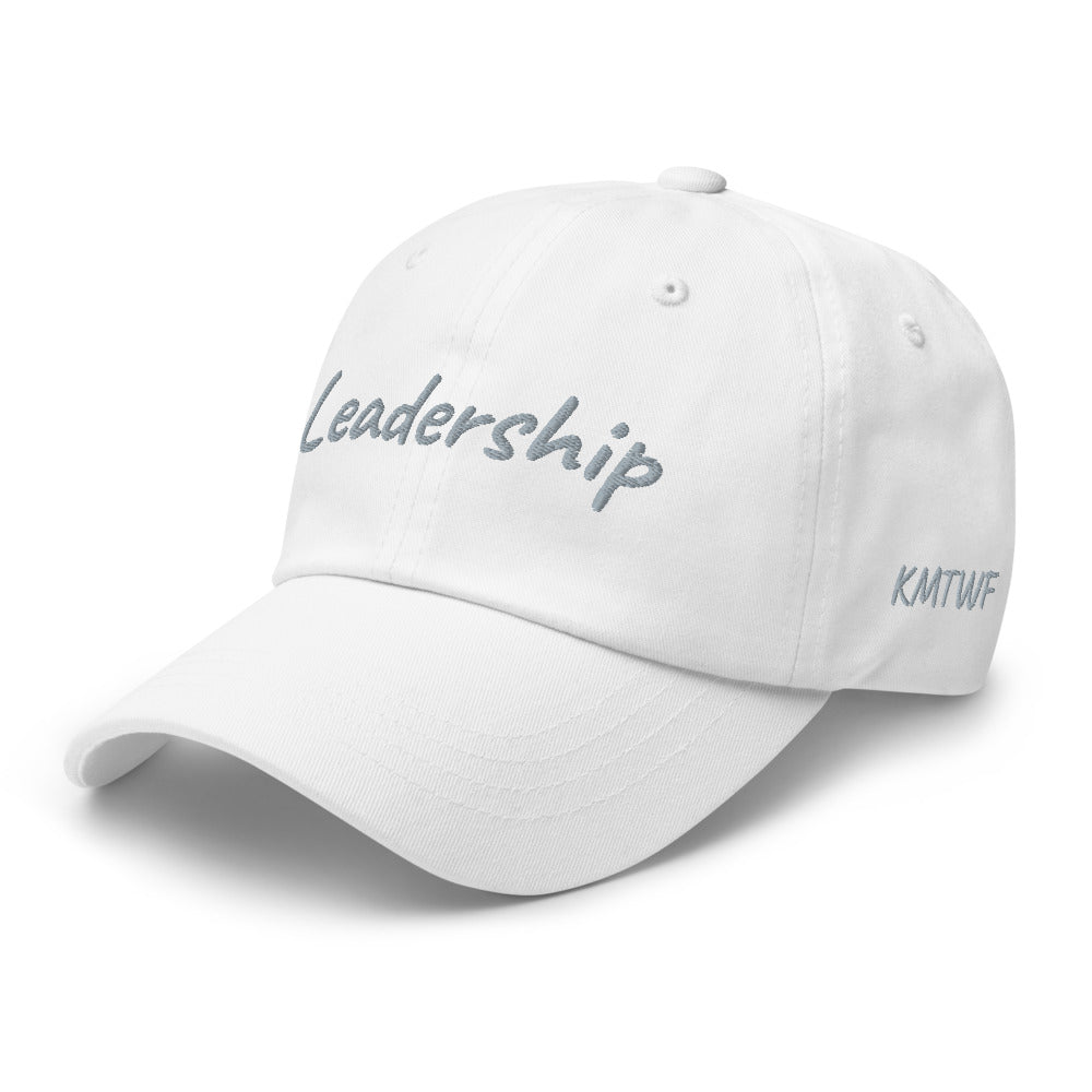 Leadership In Silver Embroidery On Classic Dad Hat