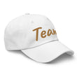 Team In Celluloid Embroidery On Classic Dad Hat