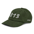 5813 In Pearl Embroidery on Corduroy Hat