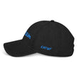 Dream In Sapphire Embroidery On Denim Baseball Cap