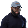 Courage In Amber Embroidery On Denim Baseball Cap