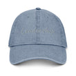 Leadership In Silver Embroidery On Denim Baseball Cap