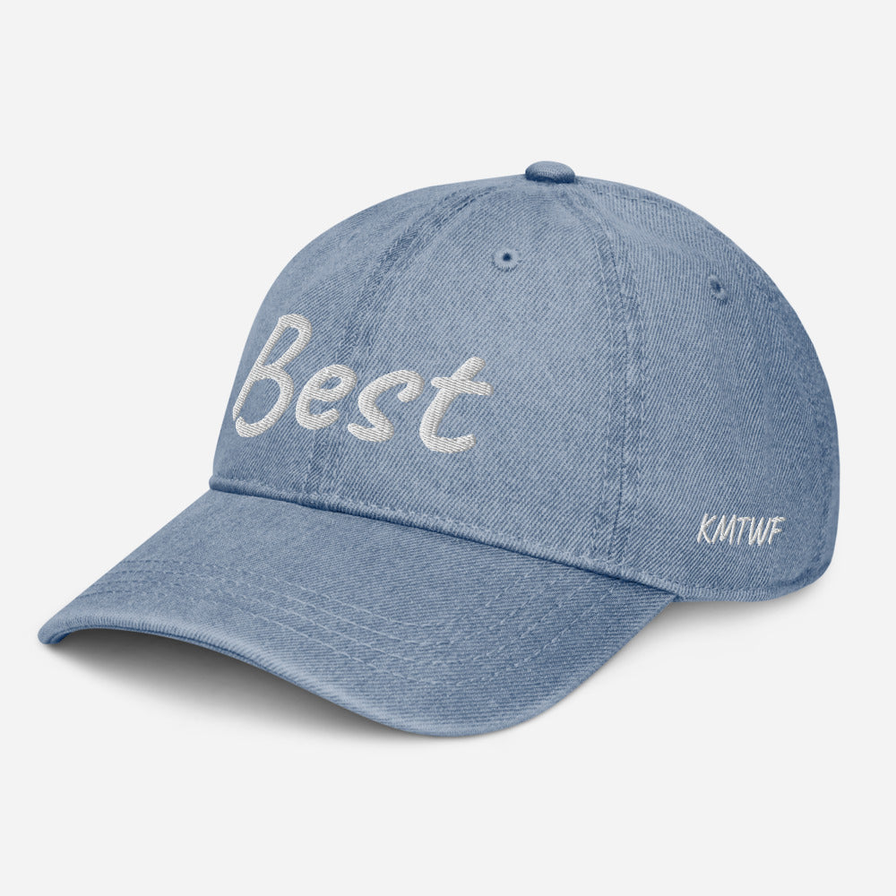 Best In Diamond Embroidery On Denim Baseball Cap