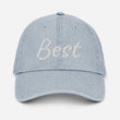 Best In Diamond Embroidery On Denim Baseball Cap
