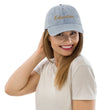 Education In Copper Embroidery On Denim Baseball Cap