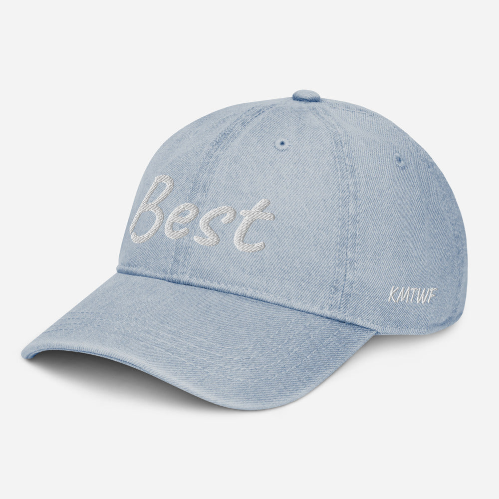 Best In Diamond Embroidery On Denim Baseball Cap