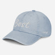 Best In Diamond Embroidery On Denim Baseball Cap