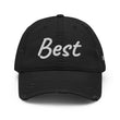 Best In Diamond Embroidery On Distressed Baseball Cap