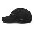 Believe In Amethyst Embroidery On Distressed Baseball Cap
